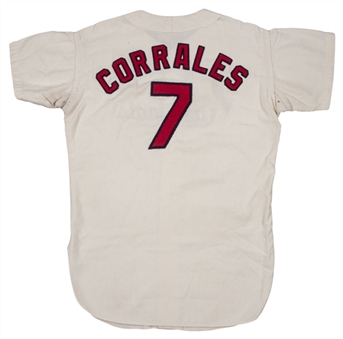 1966 Pat Corrales Game Used St. Louis Cardinals Home Jersey 